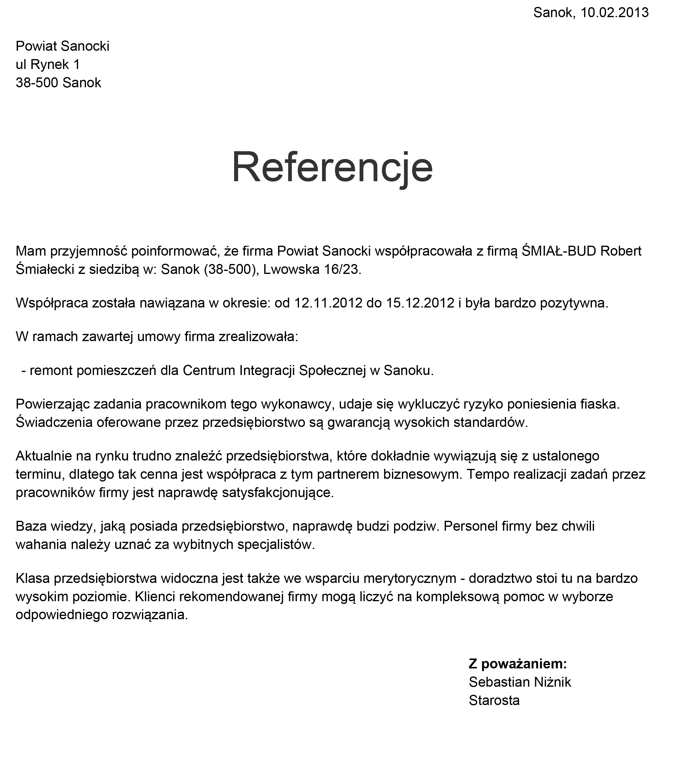 referencja-od-powiat-sanocki-dla-smial-bud-robert-smialecki